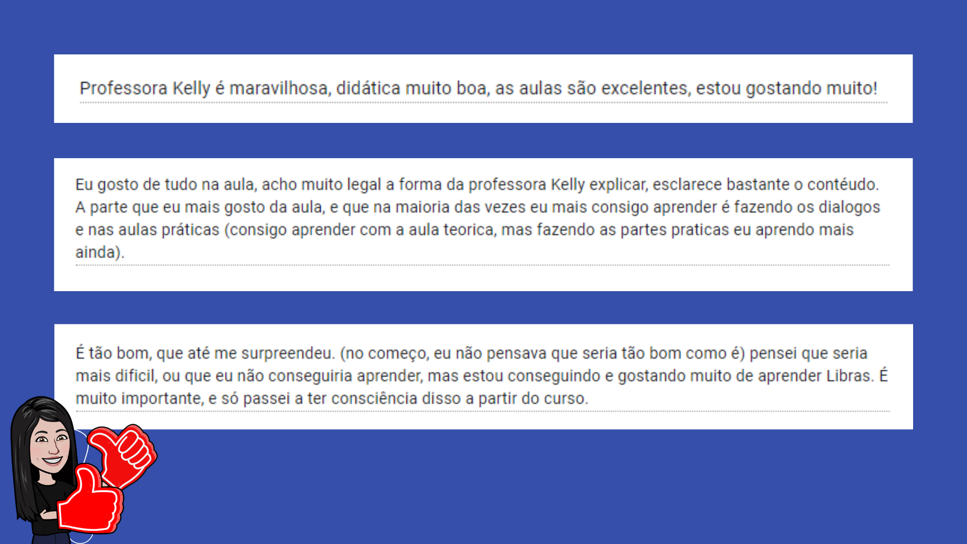 depoimentos tradução de textos bíblicos